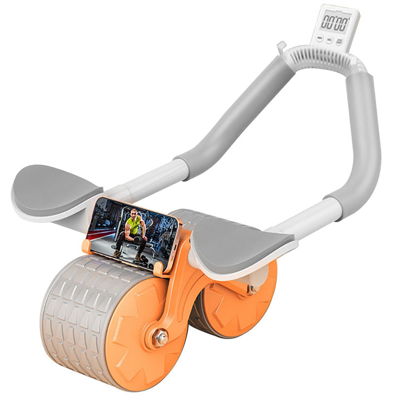 Ab Roller Wheel，with Timer Automatic Rebound Abdominal Wheel，Elbow Support Abs Roller Wheel Core Exercise Equipment